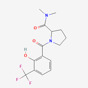 1-[2-hydroxy-3-(trifluoromethyl)benzoyl]-N,N-dimethylpyrrolidine-2-carboxamide