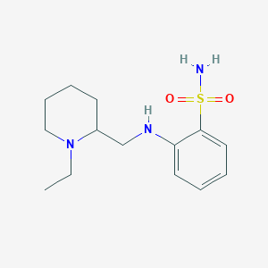 2-[(1-Ethylpiperidin-2-yl)methylamino]benzenesulfonamide