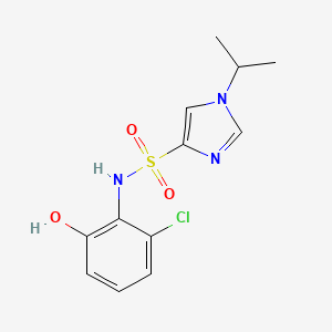 N-(2-chloro-6-hydroxyphenyl)-1-propan-2-ylimidazole-4-sulfonamide