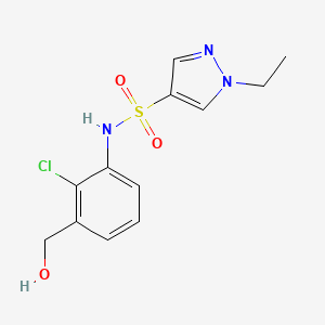 N-[2-chloro-3-(hydroxymethyl)phenyl]-1-ethylpyrazole-4-sulfonamide