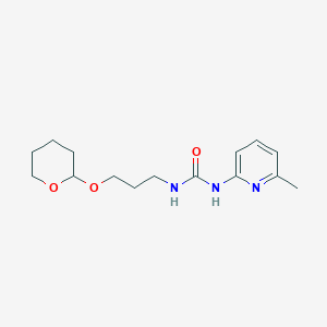 molecular formula C15H23N3O3 B6750355 1-(6-Methylpyridin-2-yl)-3-[3-(oxan-2-yloxy)propyl]urea 