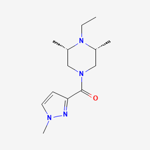 [(3S,5R)-4-ethyl-3,5-dimethylpiperazin-1-yl]-(1-methylpyrazol-3-yl)methanone