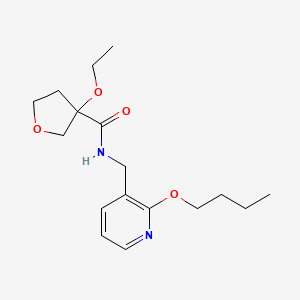 N-[(2-butoxypyridin-3-yl)methyl]-3-ethoxyoxolane-3-carboxamide