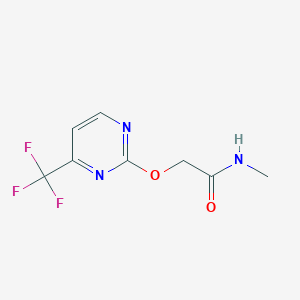 N-methyl-2-[4-(trifluoromethyl)pyrimidin-2-yl]oxyacetamide