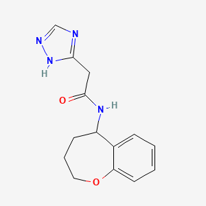 N-(2,3,4,5-tetrahydro-1-benzoxepin-5-yl)-2-(1H-1,2,4-triazol-5-yl)acetamide