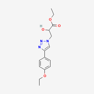 Ethyl 3-[4-(4-ethoxyphenyl)triazol-1-yl]-2-hydroxypropanoate