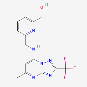 [6-[[[5-Methyl-2-(trifluoromethyl)-[1,2,4]triazolo[1,5-a]pyrimidin-7-yl]amino]methyl]pyridin-2-yl]methanol