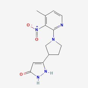 5-[1-(4-Methyl-3-nitropyridin-2-yl)pyrrolidin-3-yl]-1,2-dihydropyrazol-3-one