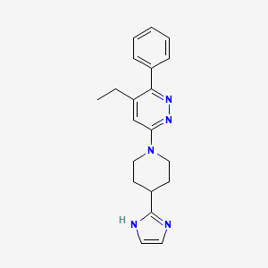 4-ethyl-6-[4-(1H-imidazol-2-yl)piperidin-1-yl]-3-phenylpyridazine