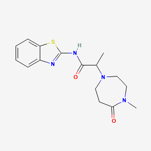 N-(1,3-benzothiazol-2-yl)-2-(4-methyl-5-oxo-1,4-diazepan-1-yl)propanamide