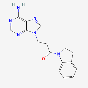 3-(6-Aminopurin-9-yl)-1-(2,3-dihydroindol-1-yl)propan-1-one