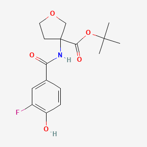 Tert-butyl 3-[(3-fluoro-4-hydroxybenzoyl)amino]oxolane-3-carboxylate