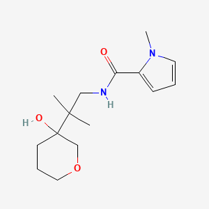 N-[2-(3-hydroxyoxan-3-yl)-2-methylpropyl]-1-methylpyrrole-2-carboxamide