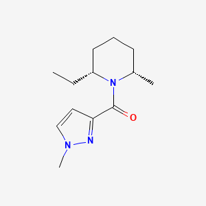 [(2R,6S)-2-ethyl-6-methylpiperidin-1-yl]-(1-methylpyrazol-3-yl)methanone