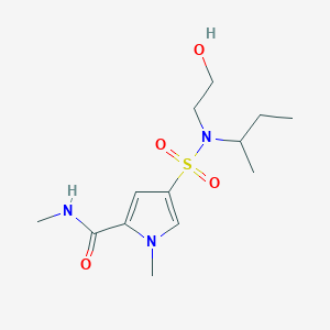 4-[butan-2-yl(2-hydroxyethyl)sulfamoyl]-N,1-dimethylpyrrole-2-carboxamide