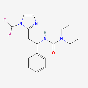 3-[2-[1-(Difluoromethyl)imidazol-2-yl]-1-phenylethyl]-1,1-diethylurea