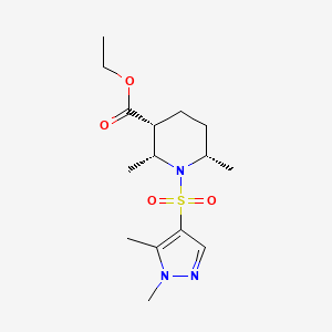 ethyl (2R,3R,6S)-1-(1,5-dimethylpyrazol-4-yl)sulfonyl-2,6-dimethylpiperidine-3-carboxylate