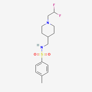 N-[[1-(2,2-difluoroethyl)piperidin-4-yl]methyl]-4-methylbenzenesulfonamide