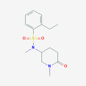 2-ethyl-N-methyl-N-(1-methyl-6-oxopiperidin-3-yl)benzenesulfonamide