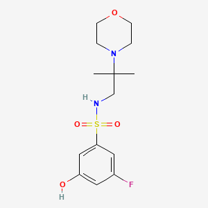 3-fluoro-5-hydroxy-N-(2-methyl-2-morpholin-4-ylpropyl)benzenesulfonamide