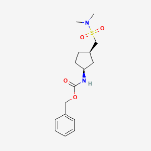 benzyl N-[(1S,3R)-3-(dimethylsulfamoylmethyl)cyclopentyl]carbamate