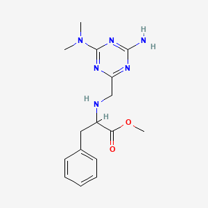 Methyl 2-[[4-amino-6-(dimethylamino)-1,3,5-triazin-2-yl]methylamino]-3-phenylpropanoate