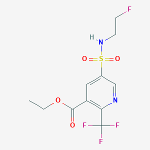 Ethyl 5-(2-fluoroethylsulfamoyl)-2-(trifluoromethyl)pyridine-3-carboxylate