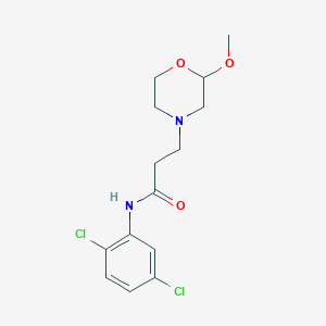 N-(2,5-dichlorophenyl)-3-(2-methoxymorpholin-4-yl)propanamide