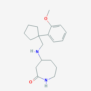 4-[[1-(2-Methoxyphenyl)cyclopentyl]methylamino]azepan-2-one