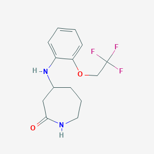 4-[2-(2,2,2-Trifluoroethoxy)anilino]azepan-2-one