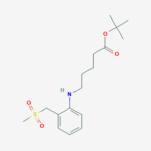 Tert-butyl 5-[2-(methylsulfonylmethyl)anilino]pentanoate