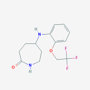 5-[2-(2,2,2-Trifluoroethoxy)anilino]azepan-2-one