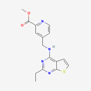 Methyl 4-[[(2-ethylthieno[2,3-d]pyrimidin-4-yl)amino]methyl]pyridine-2-carboxylate