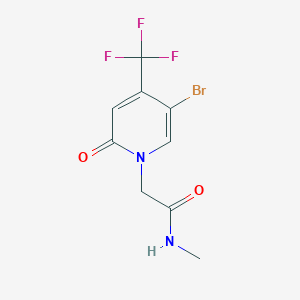 2-[5-bromo-2-oxo-4-(trifluoromethyl)pyridin-1-yl]-N-methylacetamide