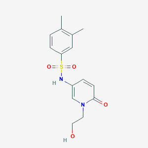 N-[1-(2-hydroxyethyl)-6-oxopyridin-3-yl]-3,4-dimethylbenzenesulfonamide