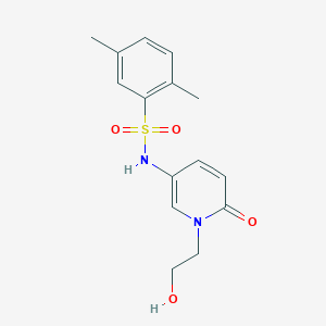 N-[1-(2-hydroxyethyl)-6-oxopyridin-3-yl]-2,5-dimethylbenzenesulfonamide