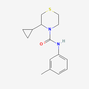 3-cyclopropyl-N-(3-methylphenyl)thiomorpholine-4-carboxamide