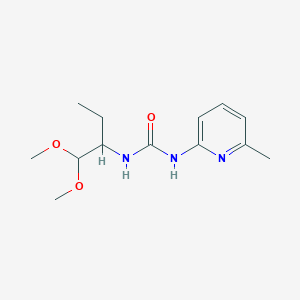 1-(1,1-Dimethoxybutan-2-yl)-3-(6-methylpyridin-2-yl)urea