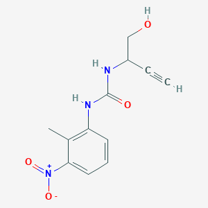 1-(1-Hydroxybut-3-yn-2-yl)-3-(2-methyl-3-nitrophenyl)urea