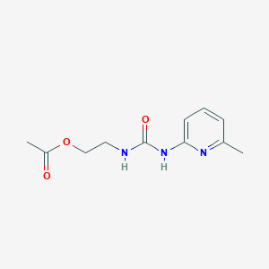 2-[(6-Methylpyridin-2-yl)carbamoylamino]ethyl acetate