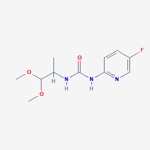 1-(1,1-Dimethoxypropan-2-yl)-3-(5-fluoropyridin-2-yl)urea