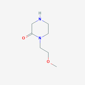 molecular formula C7H14N2O2 B067513 1-(2-Methoxyethyl)piperazin-2-one CAS No. 194351-04-7