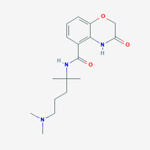 N-[5-(dimethylamino)-2-methylpentan-2-yl]-3-oxo-4H-1,4-benzoxazine-5-carboxamide