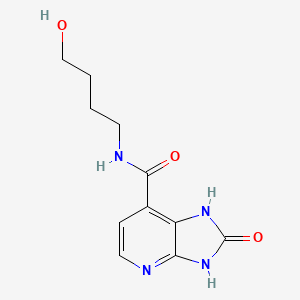 N-(4-hydroxybutyl)-2-oxo-1,3-dihydroimidazo[4,5-b]pyridine-7-carboxamide