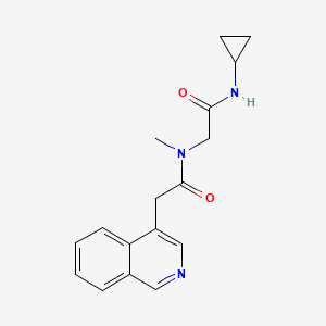 N-[2-(cyclopropylamino)-2-oxoethyl]-2-isoquinolin-4-yl-N-methylacetamide