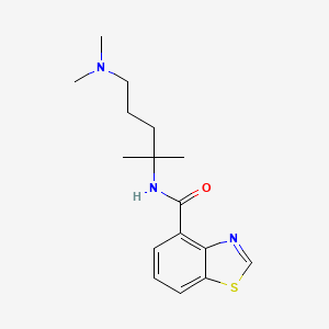 N-[5-(dimethylamino)-2-methylpentan-2-yl]-1,3-benzothiazole-4-carboxamide