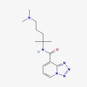 N-[5-(dimethylamino)-2-methylpentan-2-yl]tetrazolo[1,5-a]pyridine-8-carboxamide