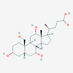 molecular formula C24H40O6 B067514 3alpha,7alpha,12alpha,19-Tetrahydroxy-5beta-cholan-24-oic Acid CAS No. 171524-64-4