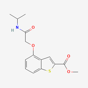 Methyl 4-[2-oxo-2-(propan-2-ylamino)ethoxy]-1-benzothiophene-2-carboxylate