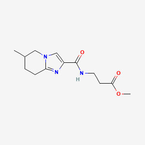 Methyl 3-[(6-methyl-5,6,7,8-tetrahydroimidazo[1,2-a]pyridine-2-carbonyl)amino]propanoate